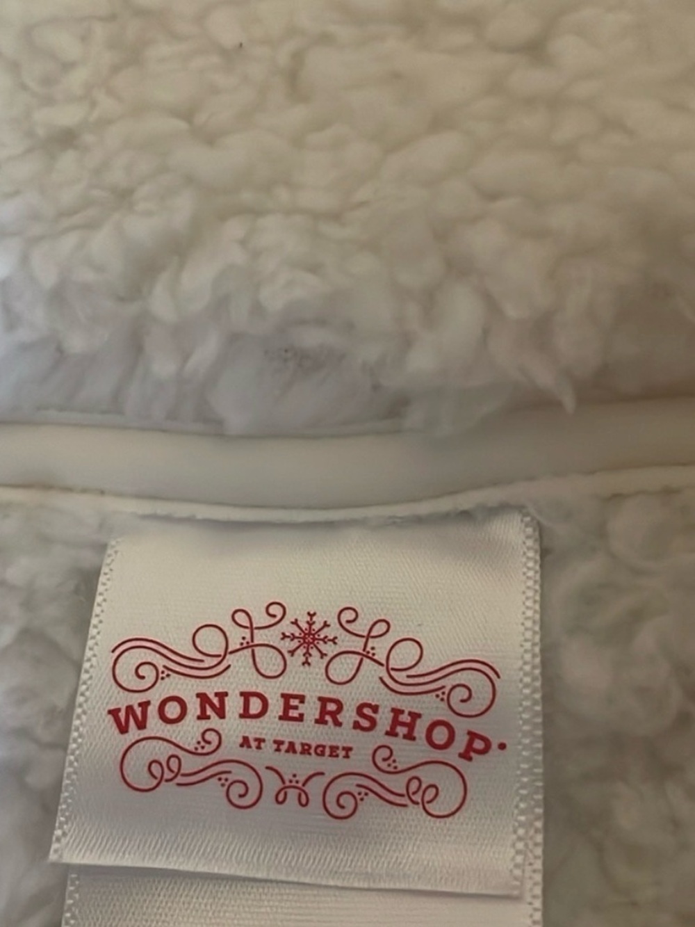WONDERSHOP (2) Sherpa Quarter Zip Pullover, Girls XL (14), White - Picture 4 of 4